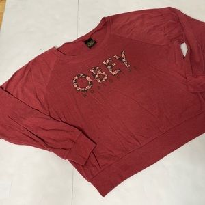 Obey long sleeve medium sweater